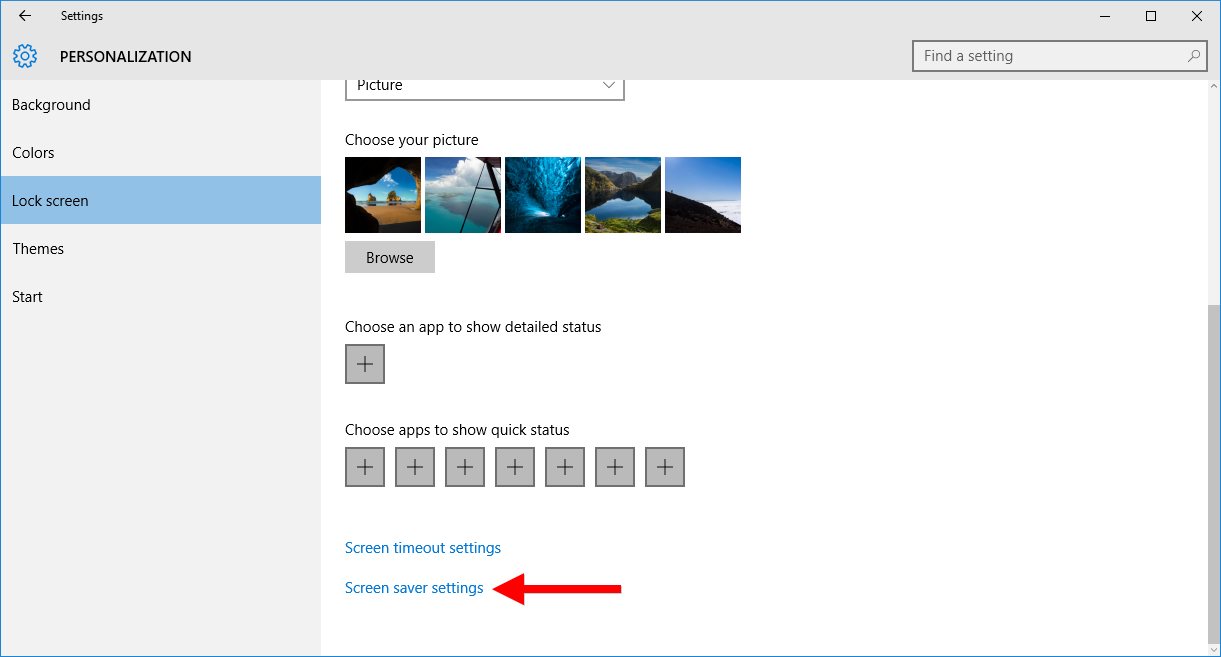 How to Use and Configure a Screensaver in Windows 10