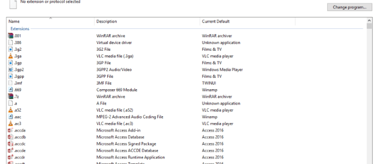 How To Associate File Types With Programs in Windows 10