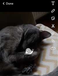 Snapchat How to slow down a video