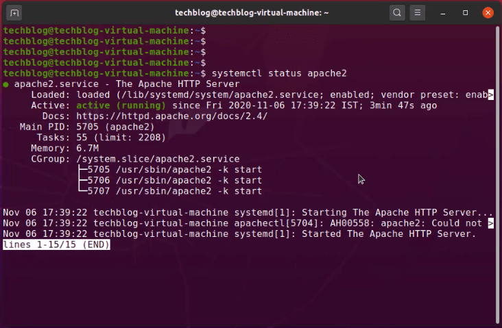 laravel ubuntu apache
