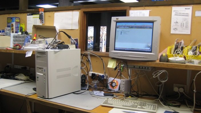 A transducer detects energy that comes into it in one form and then it turns it into another form before sending it on its way to the next component. A Peek At Other Computer Technicians Workbenches - Technibble