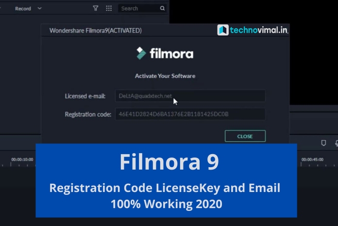 Wondershare filmora registration code and email 2016 - vblasopa