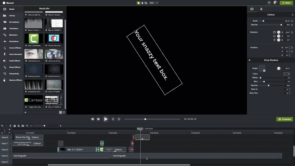 How To Add Text To A Video Quick Easy Techsmith Tutorials