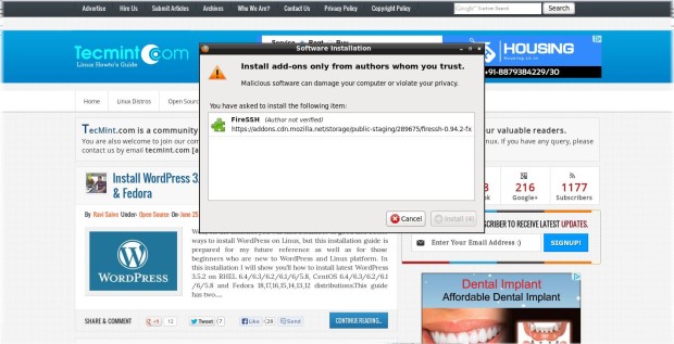 Wordpress staat bekend om de hoge mate van gebruiksvriendelijkheid. Firessh A Web Browser Ssh Client Plugin For Firefox