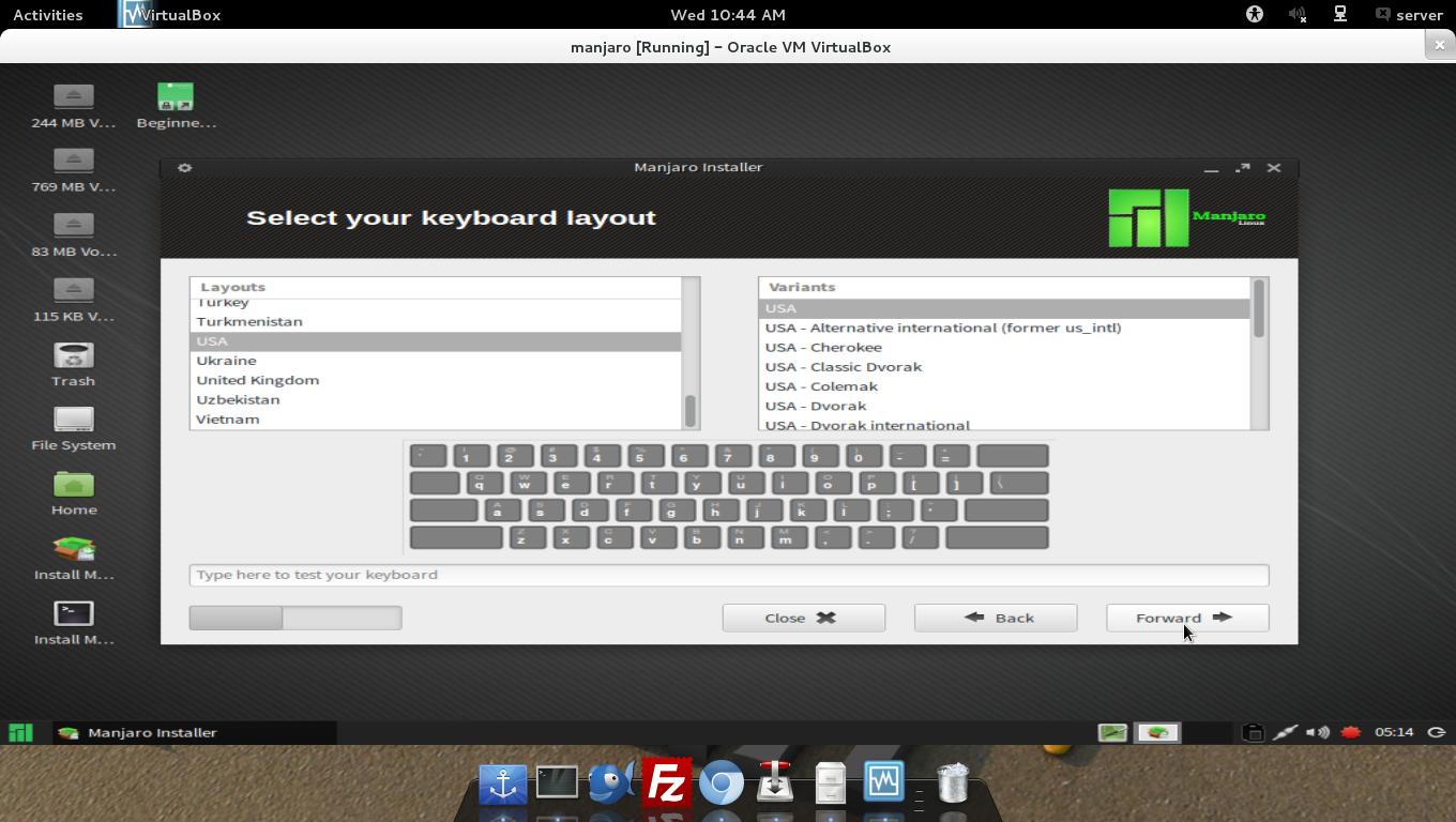 You just need to configure the “physical keyboard” in the settings, in my case, i added russian and english, and after that, . Manjaro 0.8.9 Released - A Ultimate Linux OS with Windows