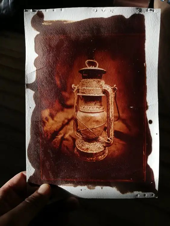 Emulsão de cloreto de prata-em papel barita