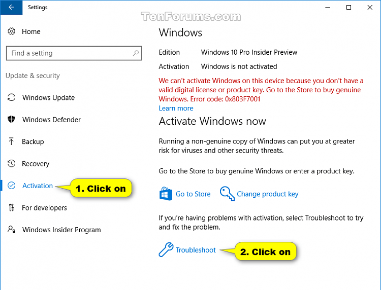 Here's how it contrasts with windows home and pro. Activate Windows 10 Tutorials