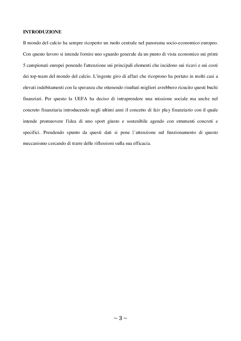 Il Fair Play Finanziario Nel Mondo Del Calcio - Tesi Di Laurea - Tesionline 1123_x_794_png