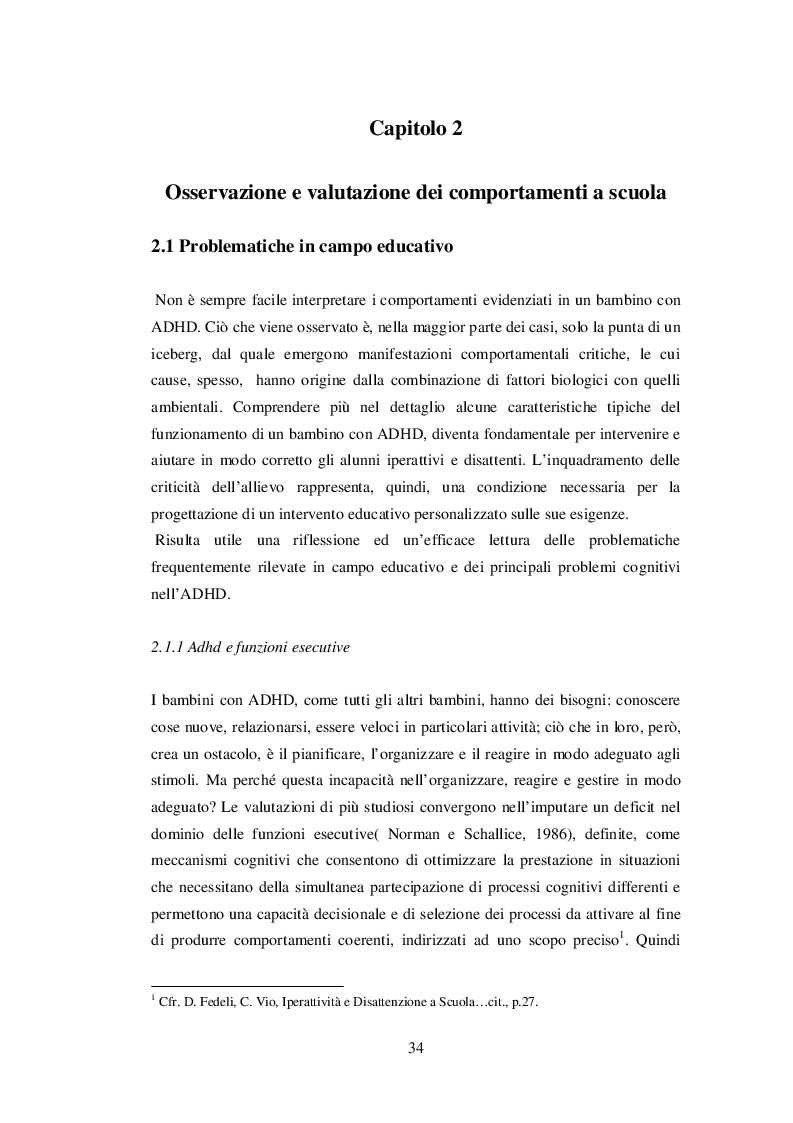 Il Bambino Con Deficit Di Attenzione E Iperattività A Scuola. Valutazione, Strumenti E Strategie Educative - Tesi Di Laurea - Tesionline 1123_x_793_png