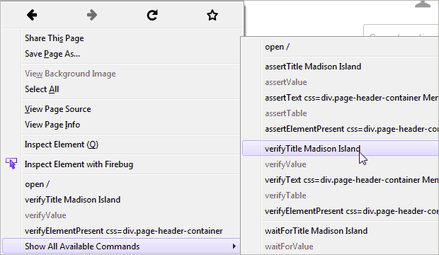 Selenium IDE enhancement