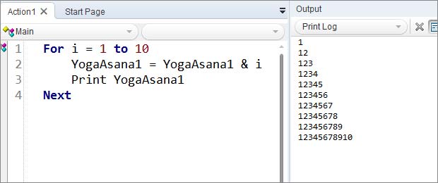 How to write number pattern programs in VBScript? UFT/QTP. TestNBug