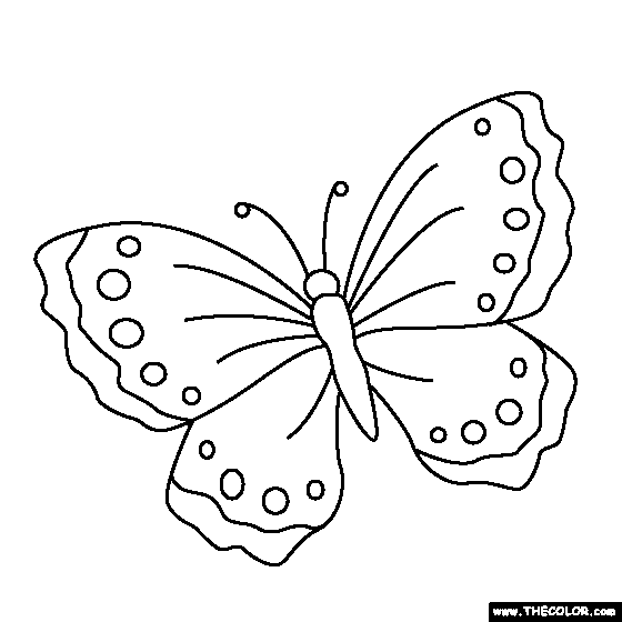 School's out for summer, so keep kids of all ages busy with summer coloring sheets. Butterfly Coloring Page