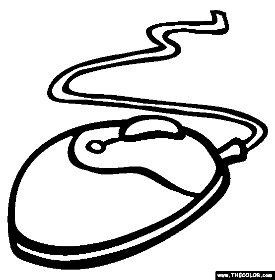 Show your kids a fun way to learn the abcs with alphabet printables they can color. The Computer Mouse Coloring Page Free The Computer Mouse Online Coloring
