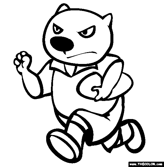 Rugby coloring sheets channel for kids. Wombat Rugby Coloring Page Free Wombat Rugby Online Coloring