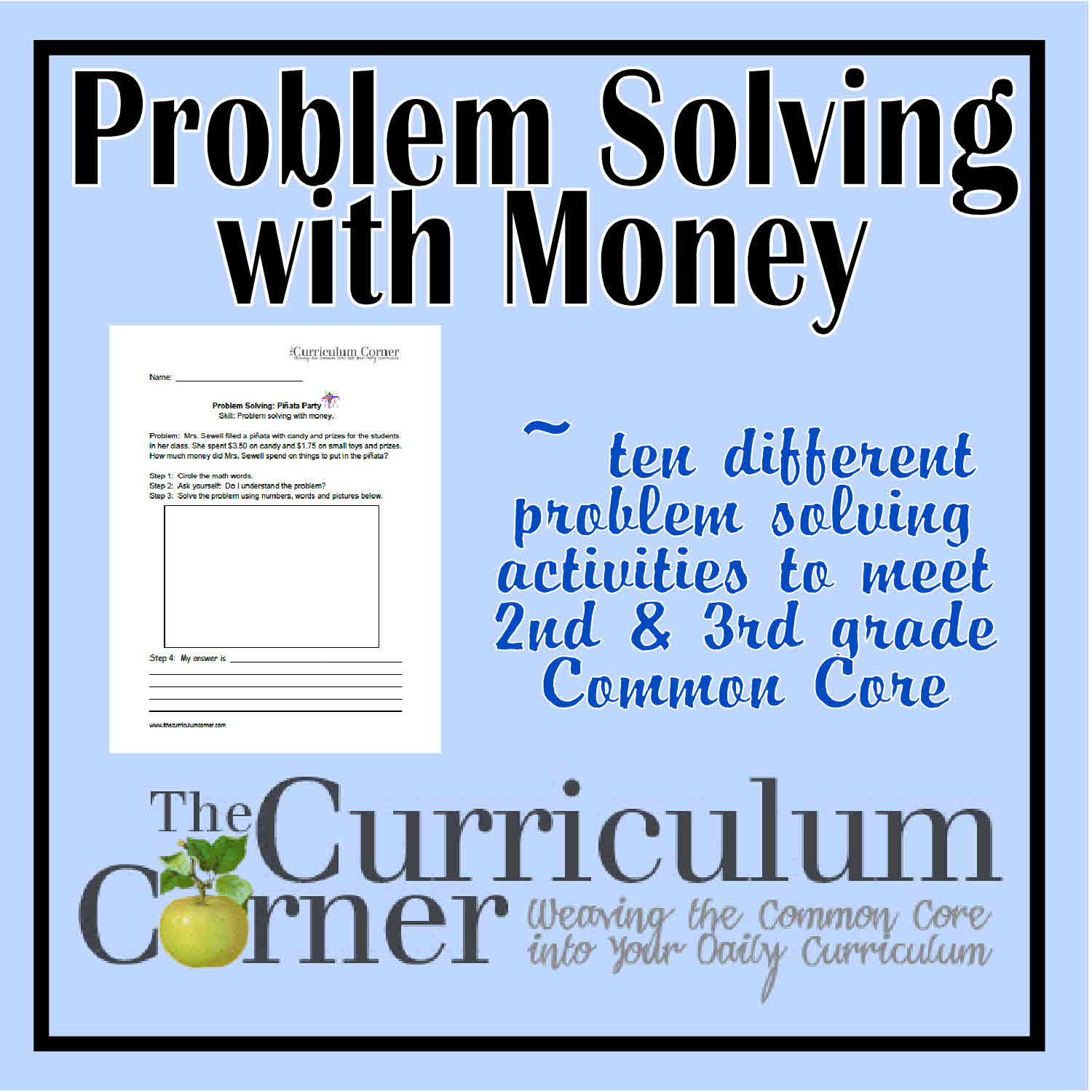 Problem Solving With Money The Curriculum Corner 123 Problem solving with money the curriculum corner 123