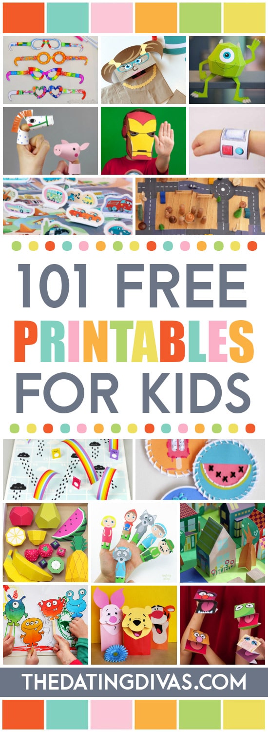 101 free printables for kids the dating divas