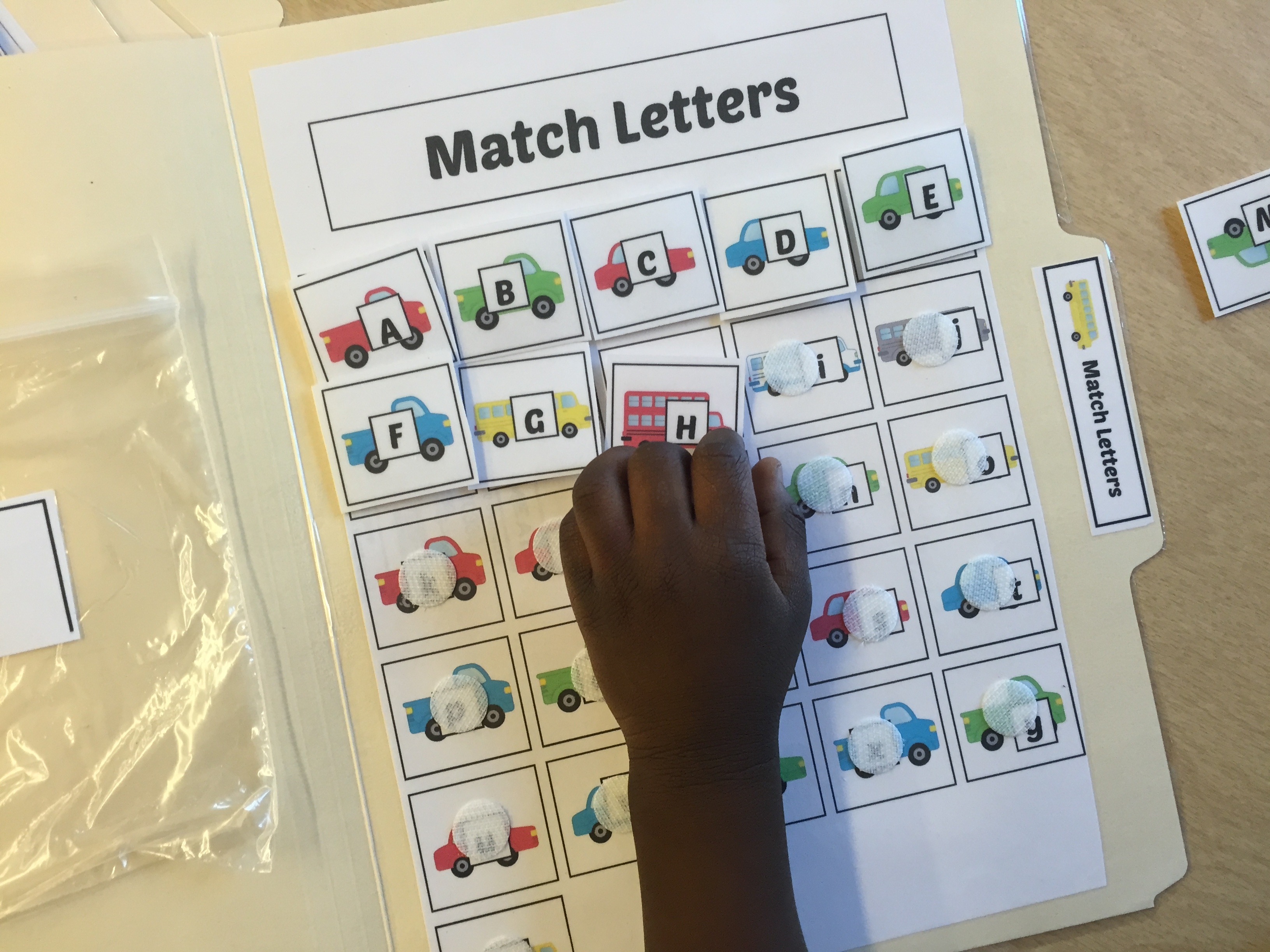 Vehicle File Folder Activities