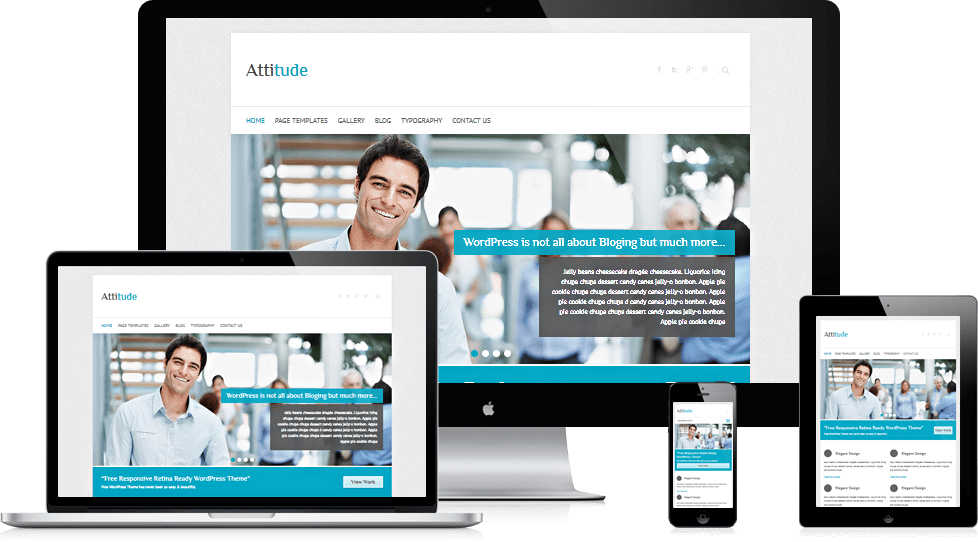 It has an easy theme setup with the help of a companion plugin. Attitude - Free Easy Simple Responsive Business WordPress Theme