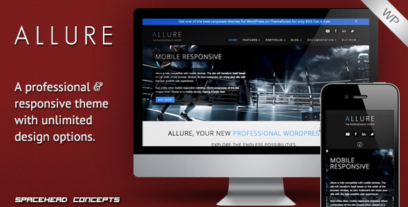 The allure wordpress theme is a completely responsive theme, which means it will look great even on mobile devices. Allure Professional Responsive Themeforest Wp Theme Themelock Com Free Premium Themes Templates