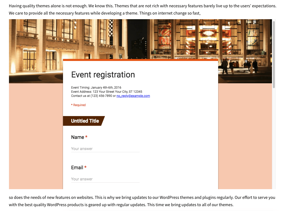 Create your google form · step 2: How To Embed Google Forms On Wordpress Site Easiest Way Themeum