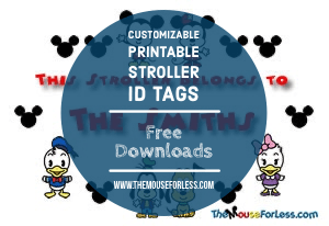 stroller identification tags for you to customize and personalize