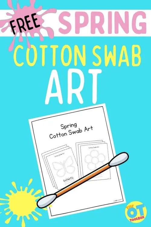 cotton swab painting activity for spring free pdf the ot toolbox