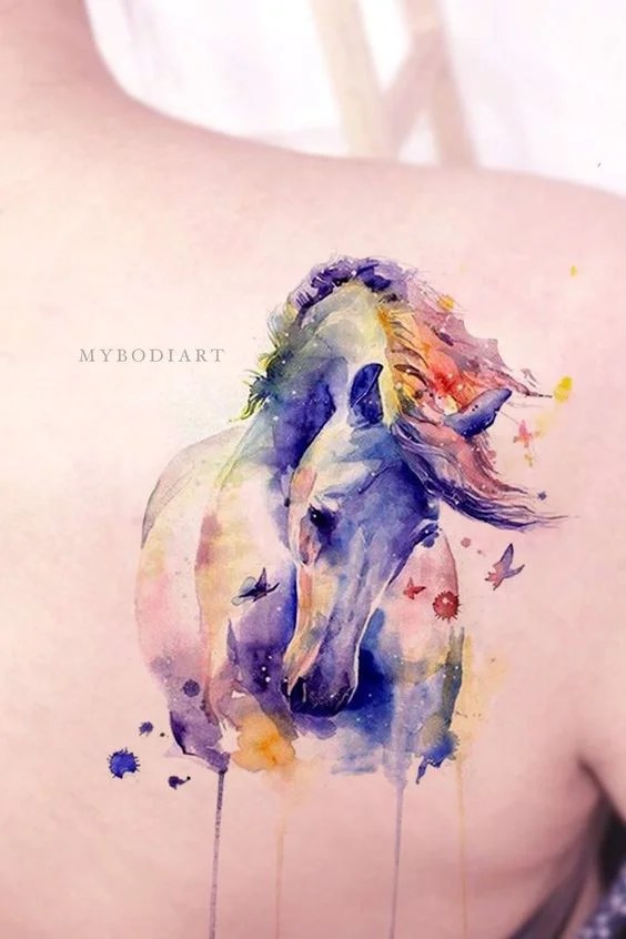 15 Spectacular Horse Tattoos And Their Symbolic Meanings - The Paws 846_x_564_jpg