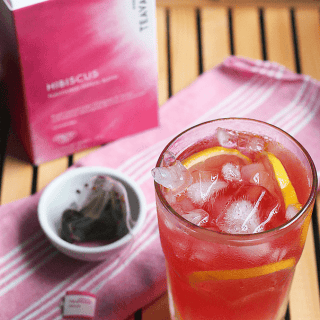 Hibiscus is often used in drinks to naturally color it pink like this pink frappuccino. Hibiscus Lemonade + Starbucks Teavana Launch | The Peach