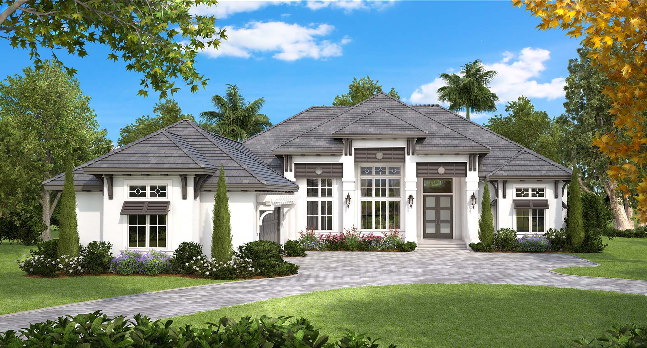 The new design mantra is all about going big and bold. Coastal European House Plan #175-1130: 4 Bedrm, 4089 Sq Ft