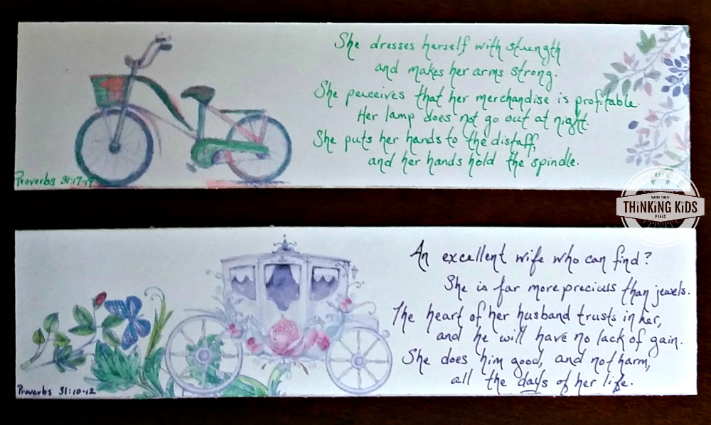 free printable bookmarks to color write bible verses for mom thinking kids