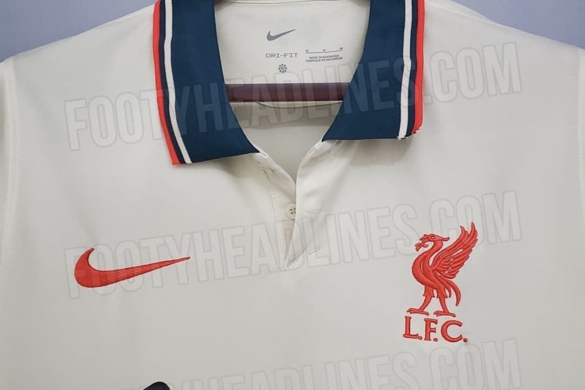 The sponsor and nike logo is white. Liverpool S Nike Away Kit For 2021 22 Leaks With Ecru And Polo Neck Liverpool Fc This Is Anfield