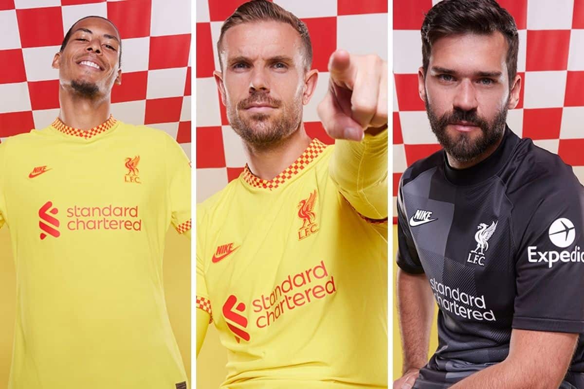 This is lfc's new away kit for the 21/22 season. Liverpool Officially Unveil New Yellow Third Kit For 2021 22 Season Liverpool Fc This Is Anfield