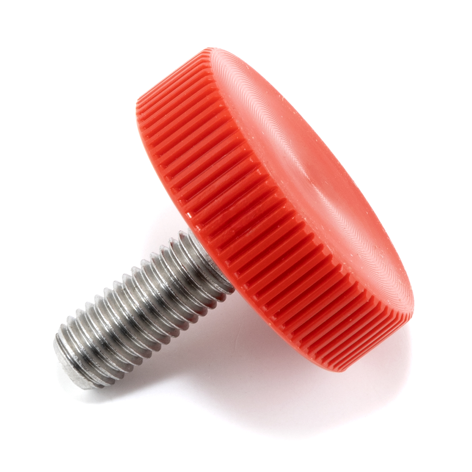 1/4"28 X 5/8" Red Oversized Knurled Round Thumb Screw Depot®