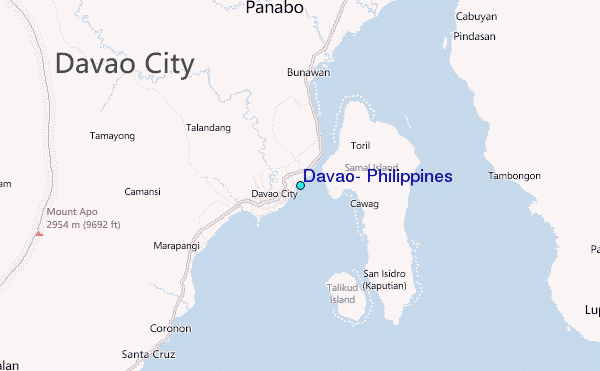 Worldwide animated weather map, with easy to use . Davao, Philippines Tide Station Location Guide