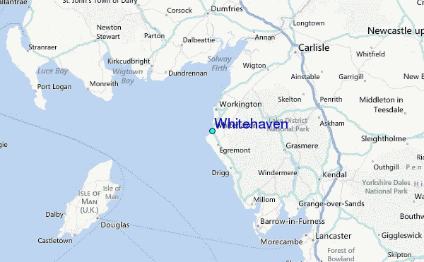 Although whitehaven and cumbrian coast is the nearest enhland gets to iom there is no direct link. Whitehaven Tide Station Location Guide