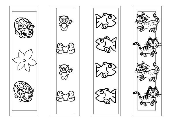 cute animal picture bookmarks coloring pages best place to color