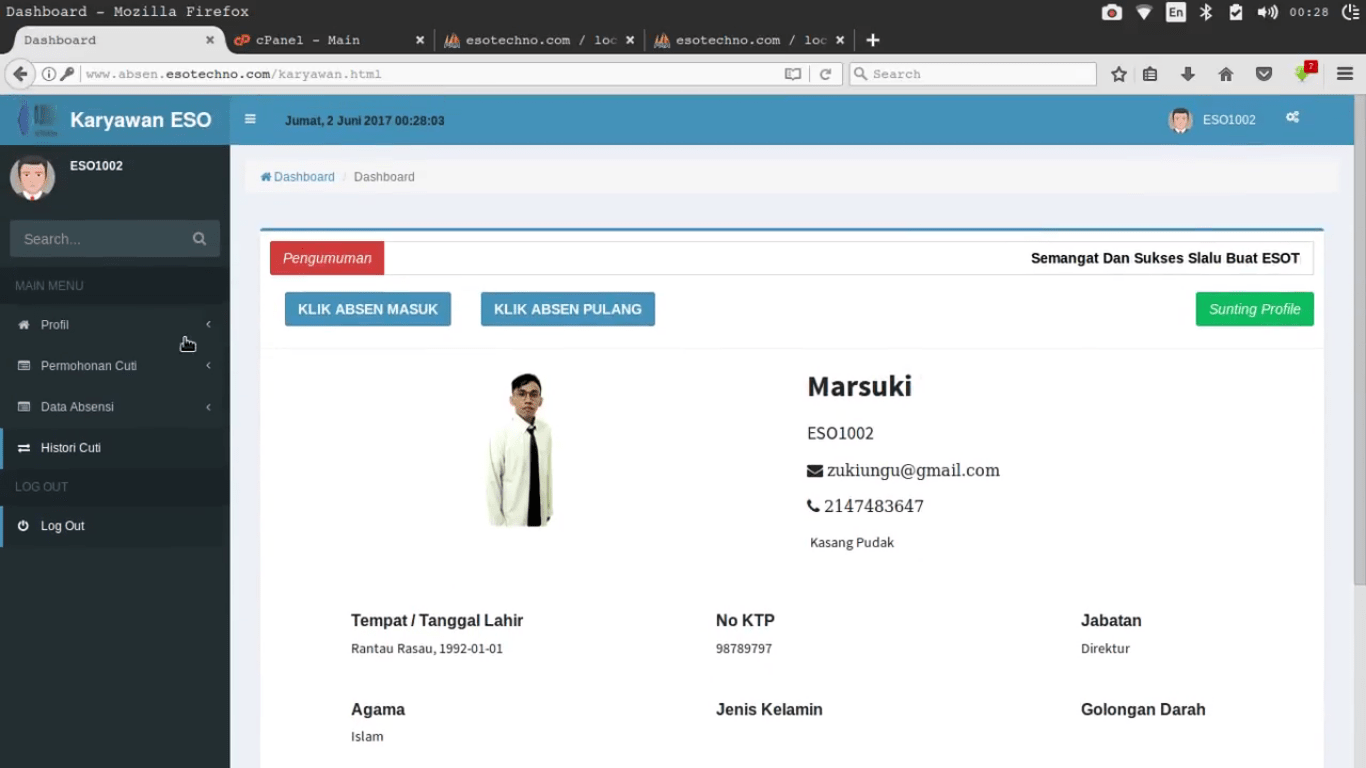 Aplikasi ini dapat dikembangkan menjadi . Download Aplikasi Absensi Online Karyawan Berbasis Web