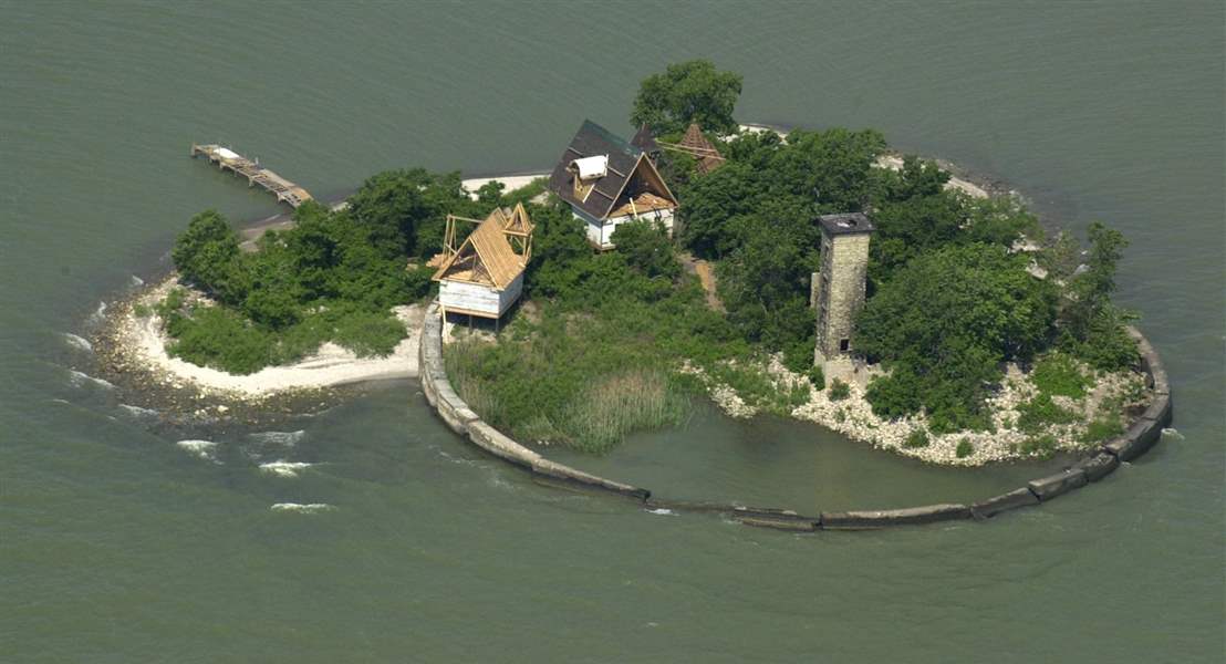 It was the winter storm image shared 'round the world: Historic Lake Erie lighthouse in danger from years of