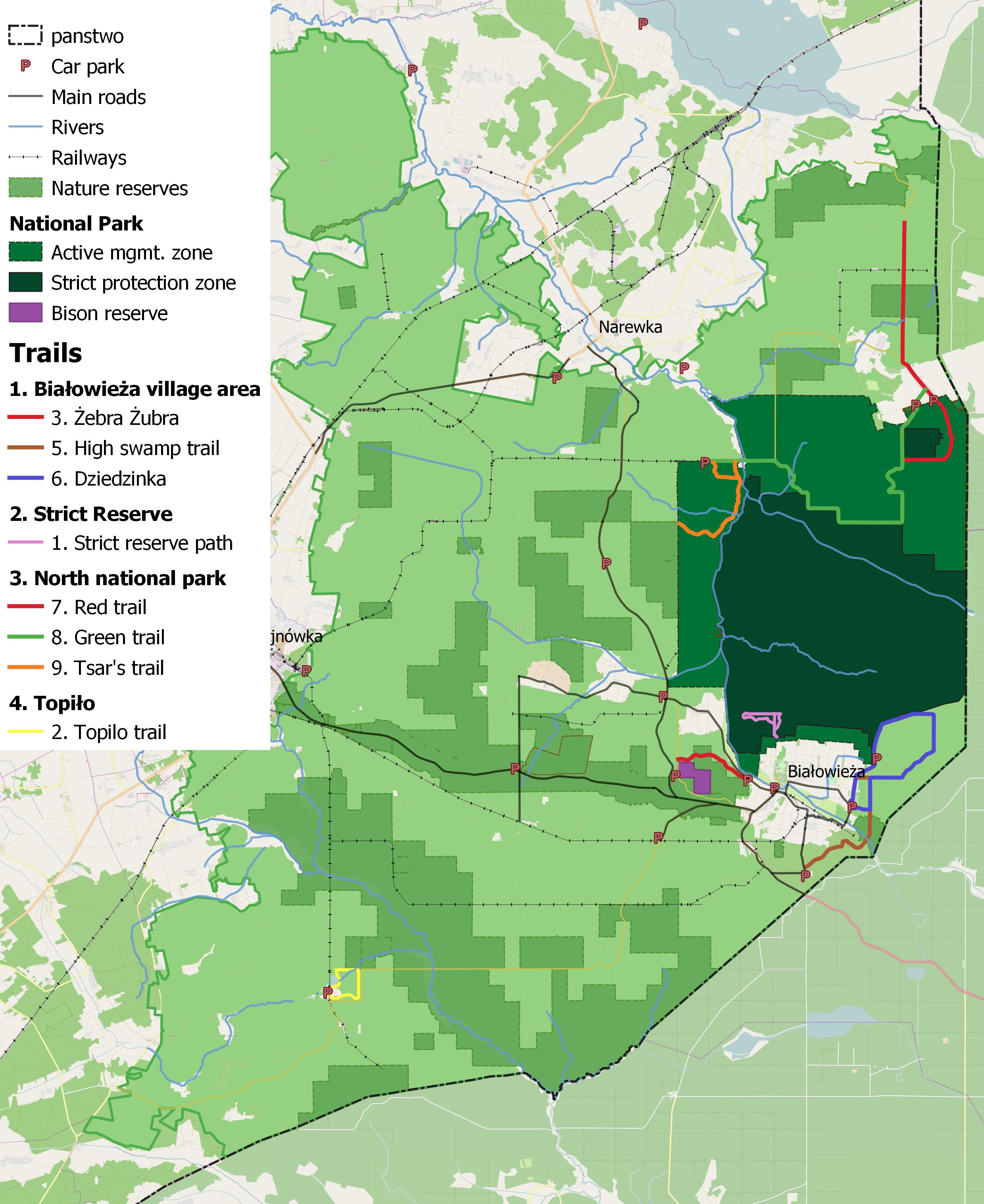 Bialowieza Forest Poland Map A brief tourist guide to Białowieża Forest Tom Diserens