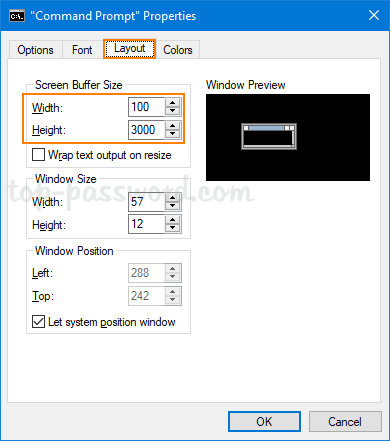 3 Ways to Change Screen Buffer Size in Windows Command Prompt | Password  Recovery