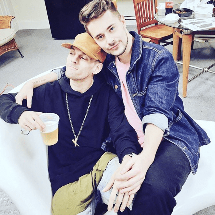 Aaron Carter and Chris Crocker Have a Close Relationship LOOK