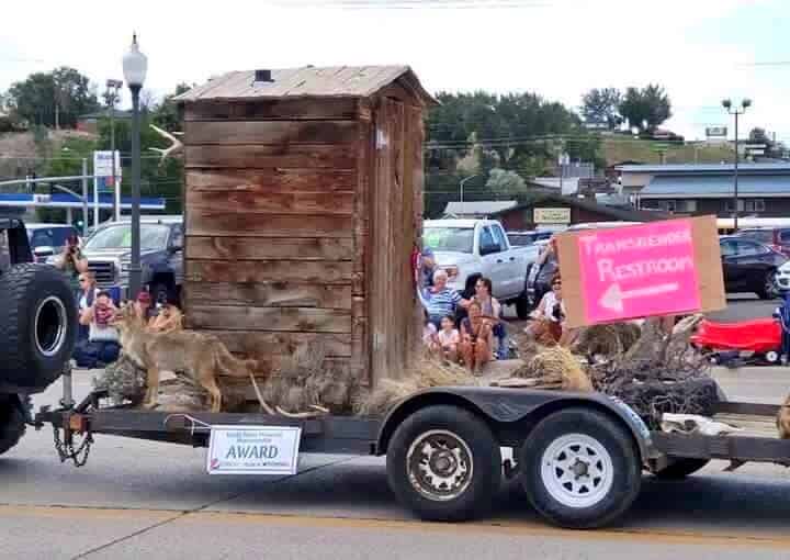 Wyoming 4th of July Parade Float Featured Outhouse Labeled ...