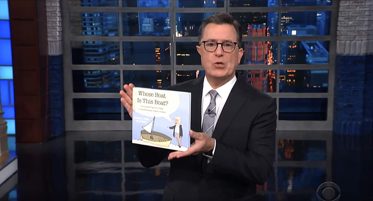 Whose Boat is This Boat? Stephen Colbert Publishes Trump