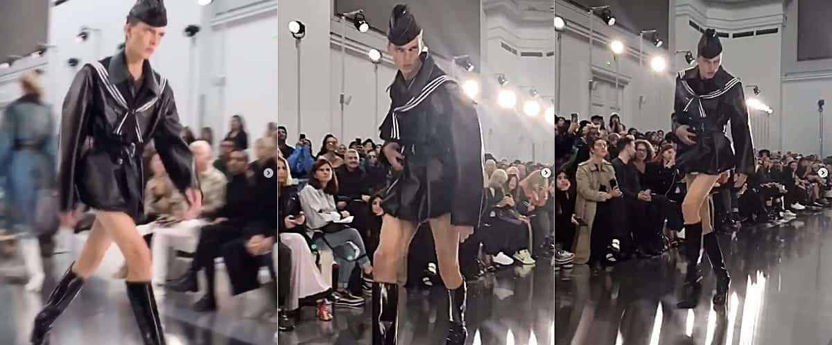 Male Hunched Runway Stomp At Paris Fashion Week WATCH - Towleroad Gay News