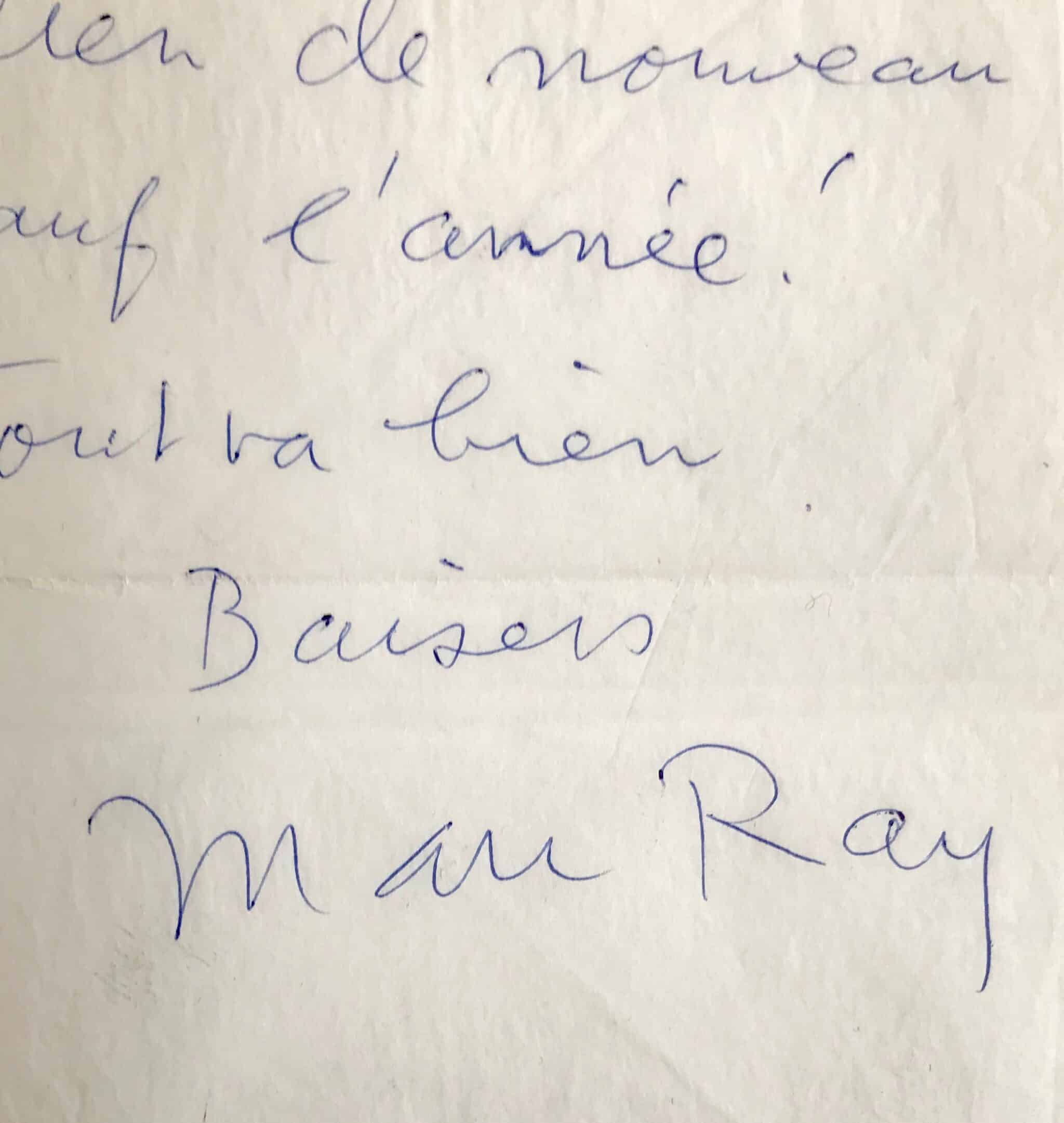 Les Voeux De Man Ray Pour L Annee 1963 Traces Ecrites Lettres Autographes Manuscrits Anciens Et Archives Du Moyen Age A Nos Jours