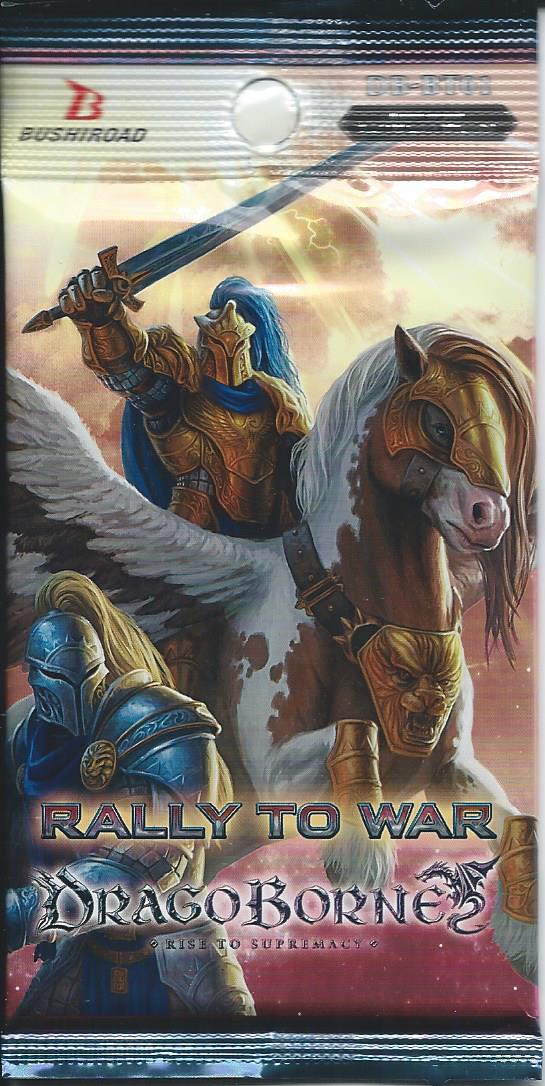 DRAGOBORNE RISE TO SUPREMACY RALLY TO WAR 8 CARD PACK IN STOCK Dragoborne Trading 