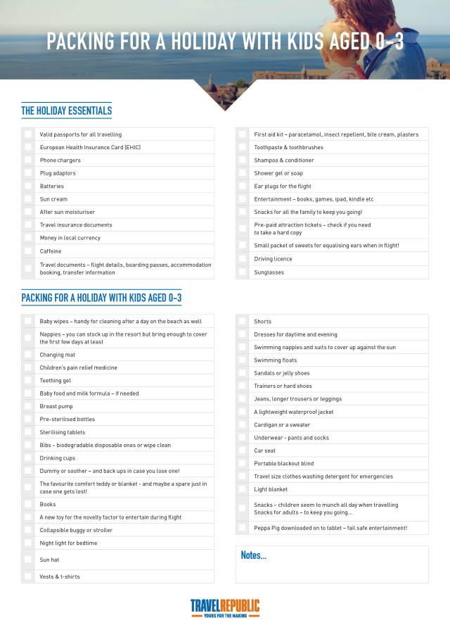 family packing checklist travel republic blog