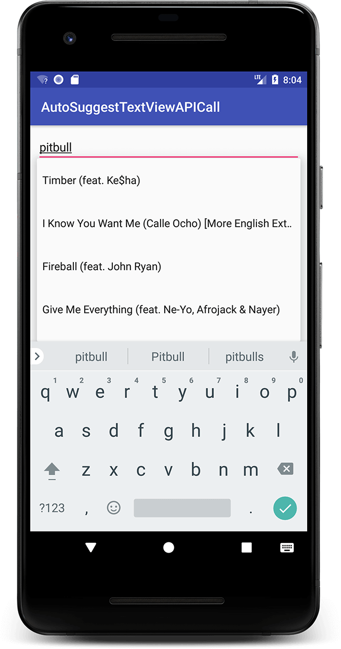 Android Autocompletetextview Suggestions From Web Service Call Truiton