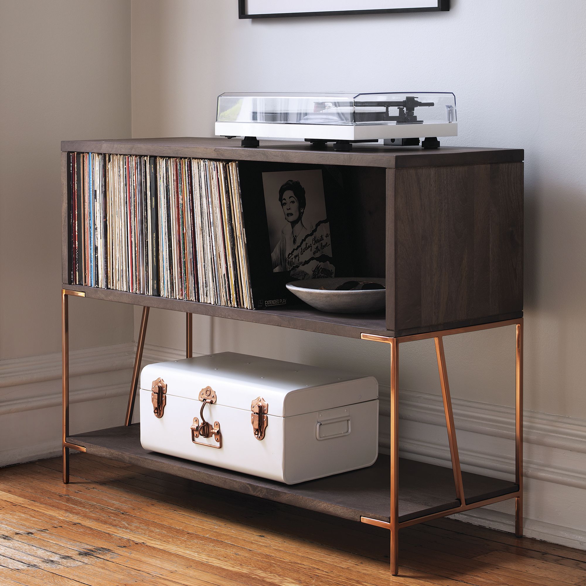 Organize all your electronics with a modern floating media cabinet. The Best Vinyl Record Storage Options - Turntable Kitchen