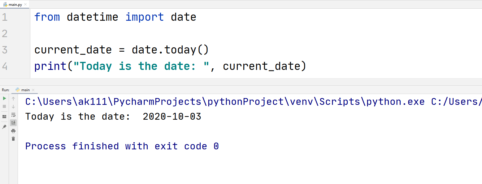 today date python